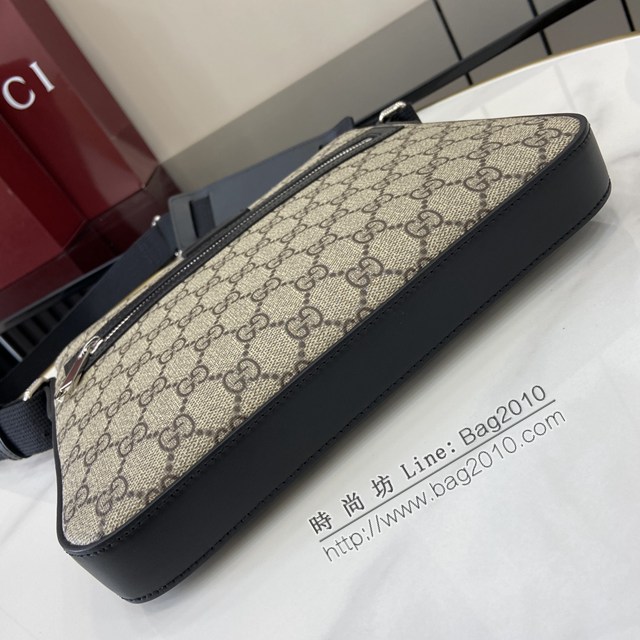 Gucci專櫃古馳最經典款男士單肩斜挎包 jh2814型號:  406410